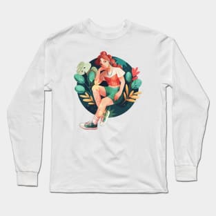 Botanical Fashion Long Sleeve T-Shirt